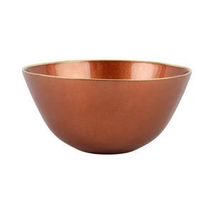 NWT Vietri Metallic Glass Copper Deep Bowl NEW without Box. 2 available